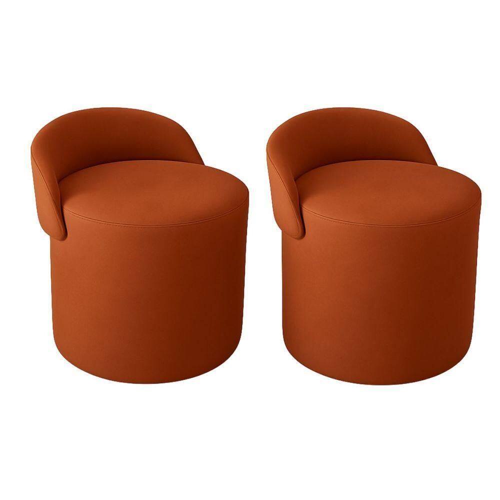 MP - Kit 2 Puff Orga nico Encosto Suede Redon