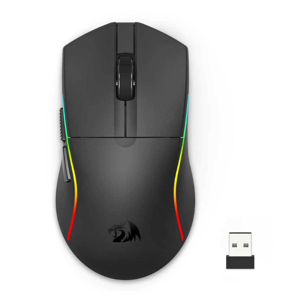 Mouse Gamer Redragon Deicide Lite Sem Fio RGB 10000DPI 1000Hz PAW3313 Preto - M816-LIT