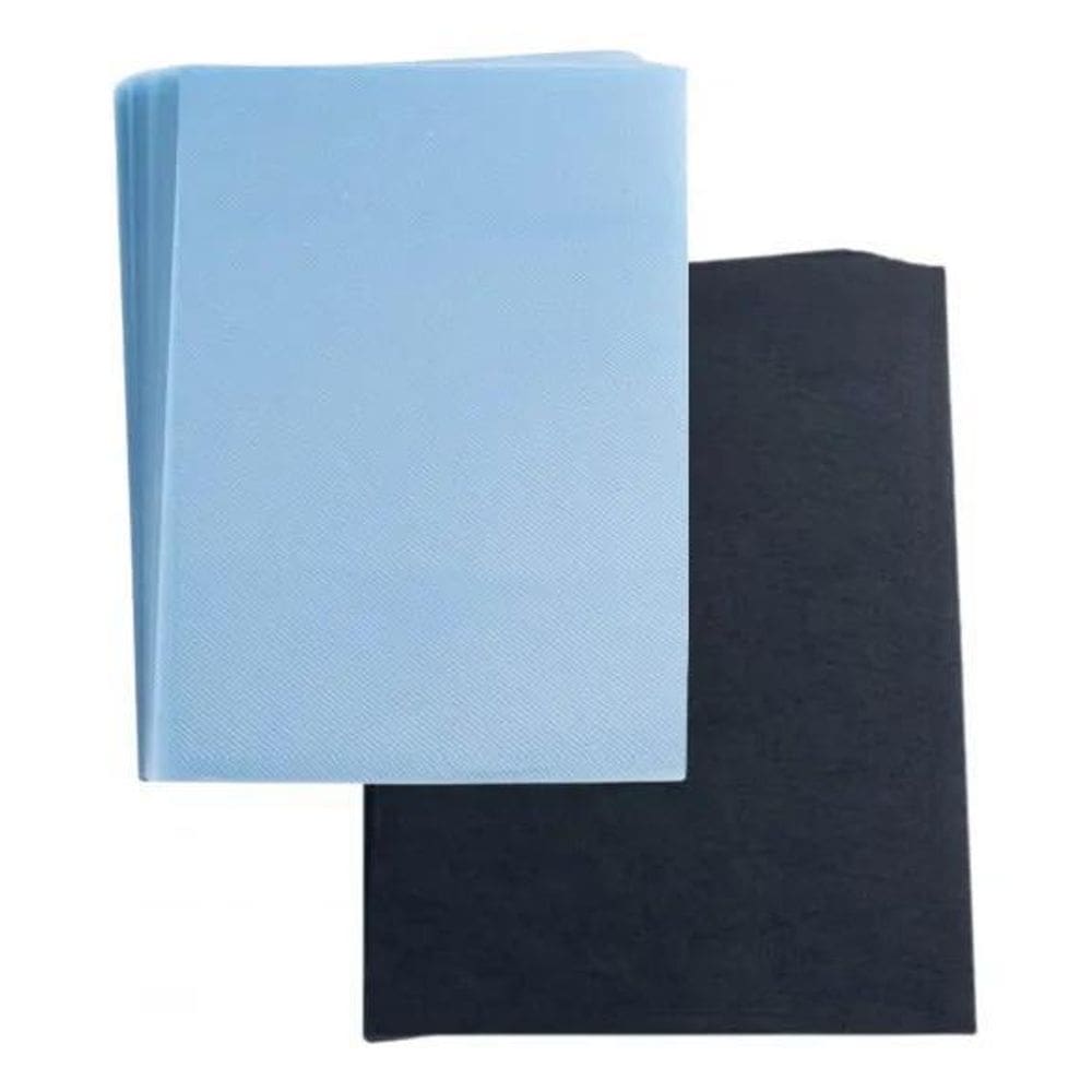 2X Kit Capa Encadernação A4 - Cristal Line + Preta 100Un