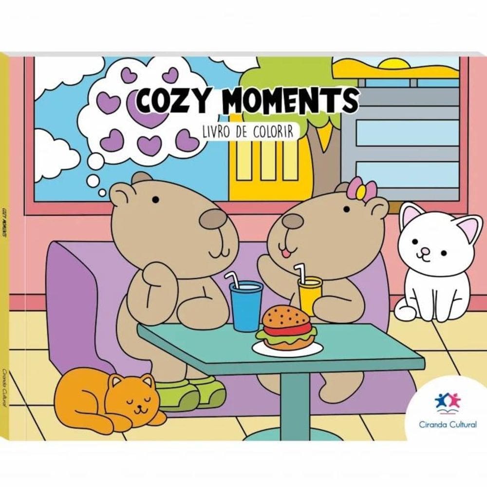 Livro De Colorir - Cozy Moments - Editora Ciranda Cultural