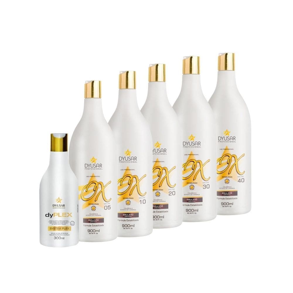 Kit Emulsão Oxidante 5 Ox Água Oxigenada Com Plex Creme