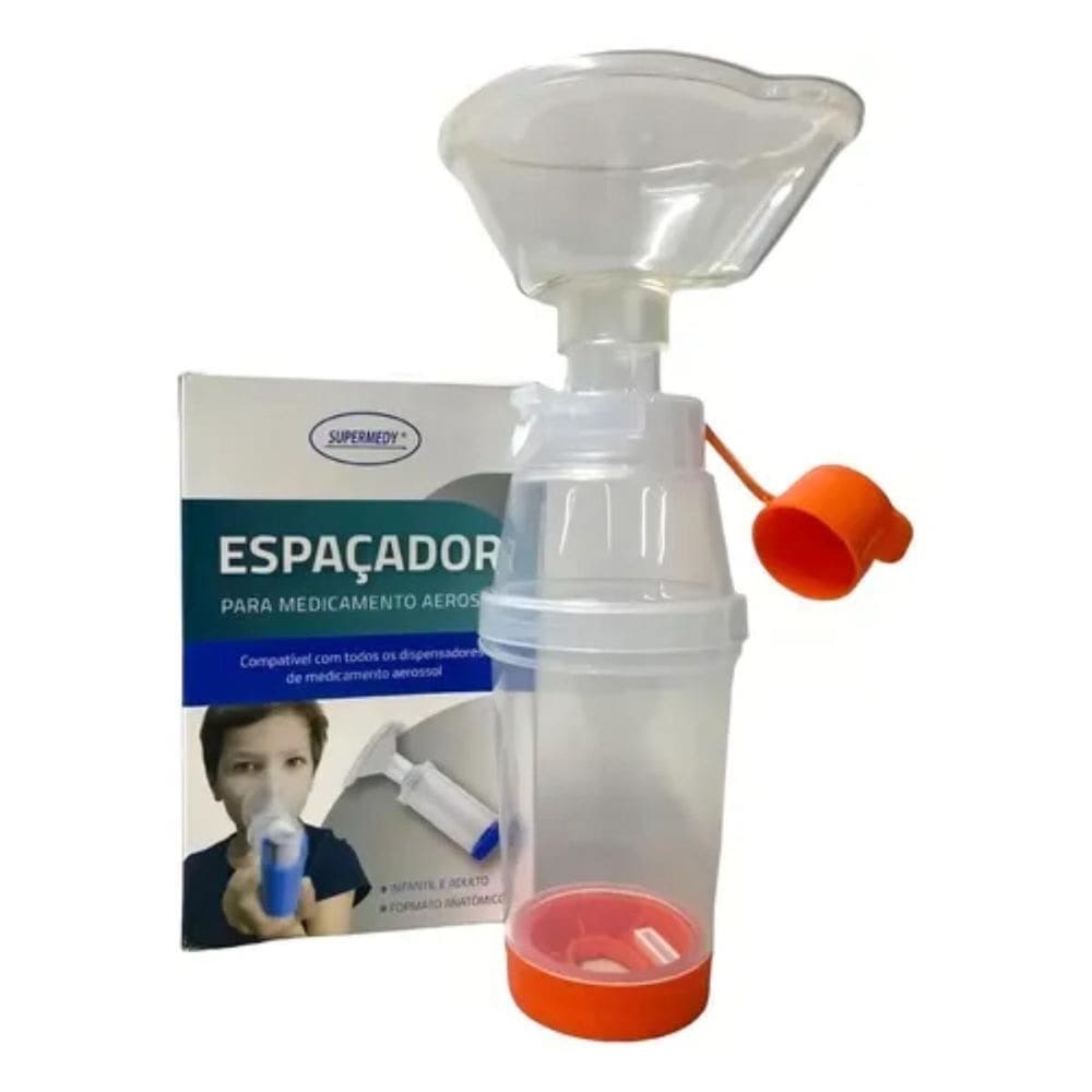 Espaçador Medicamentos Aerosol Adulto Infantil Supermedy