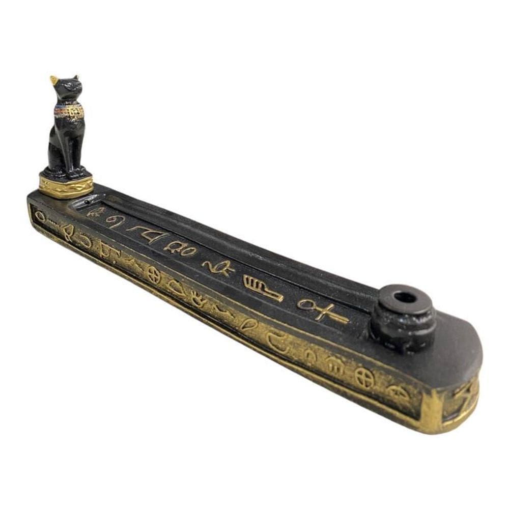 Incensário Bastet Anúbis Tutankamon Isis 24Cm - Escolha Seu