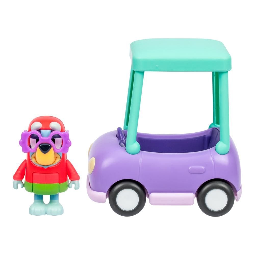 Mini Veículo Bluey com Boneco Colecionável - Carro da Vovó