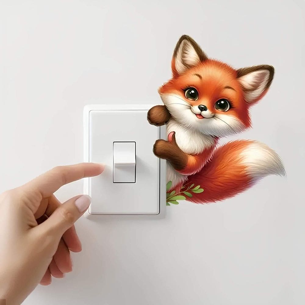 Adesivo De Interruptor Raposinha