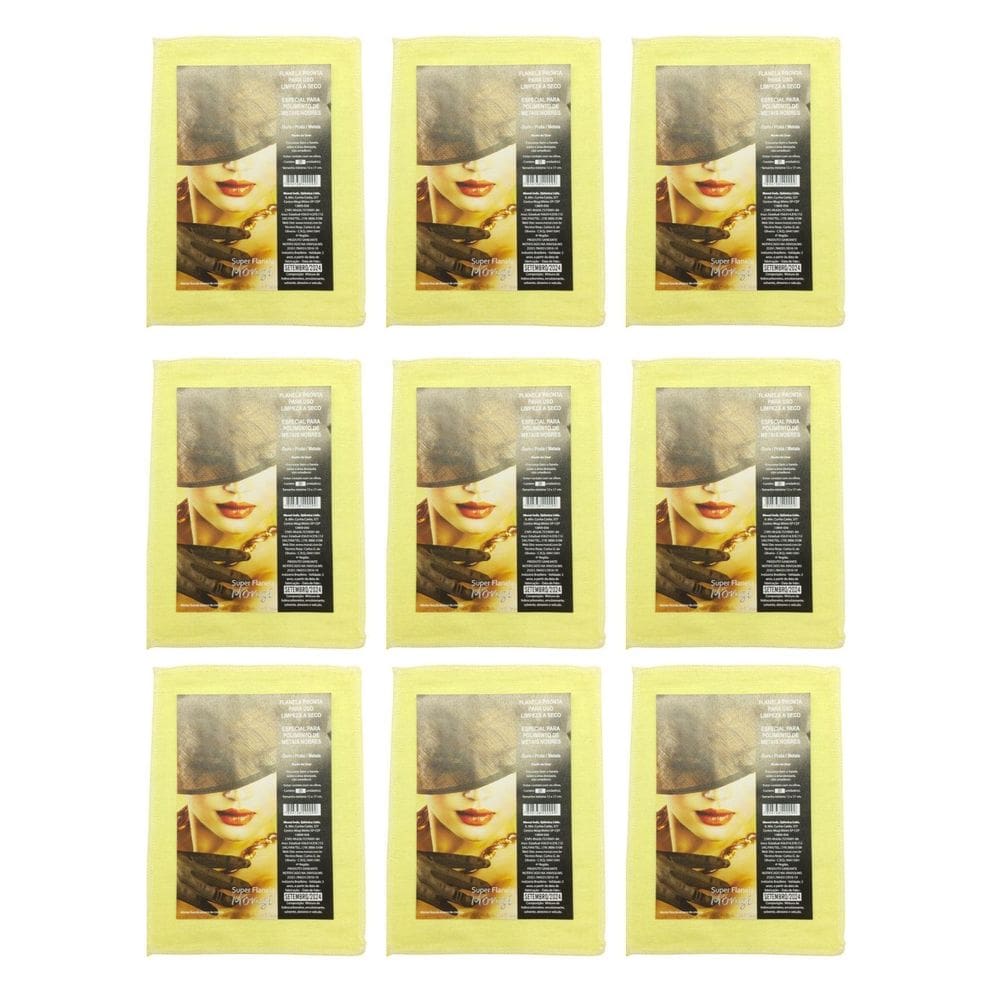 Kit 40Un Flanela Mágica 12Cm 17Cm Monzi Polimento Jóias