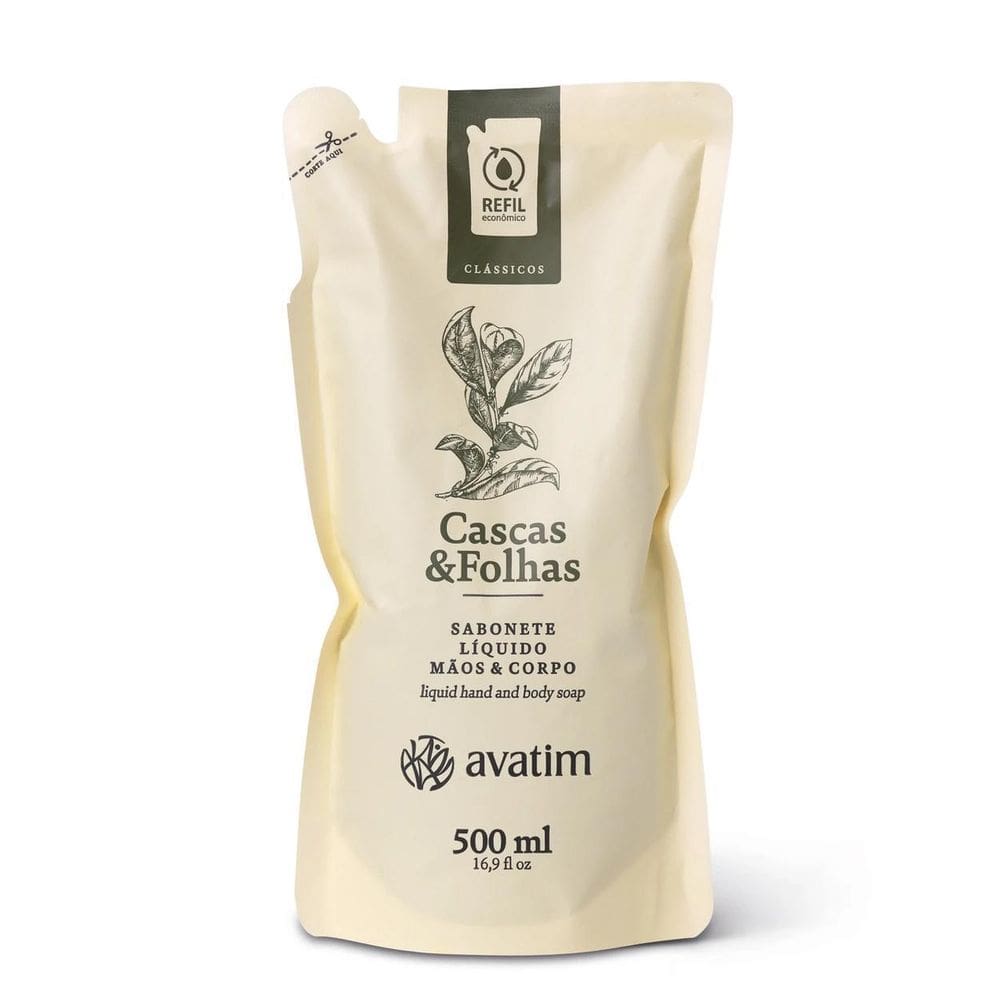 Refil Sabonete Líquido Cascas & Folhas 500Ml