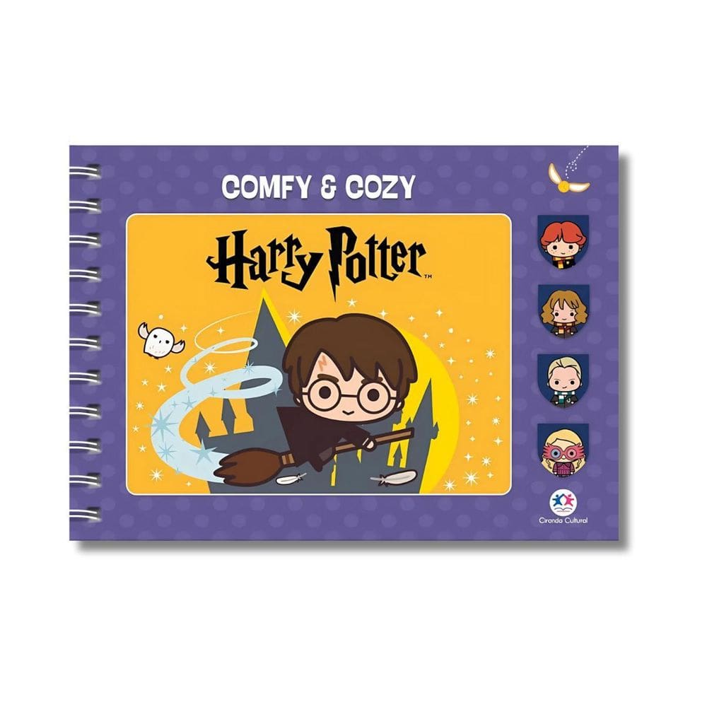 Livro Harry Potter Para Colorir Comfy And Cozy 48 Páginas