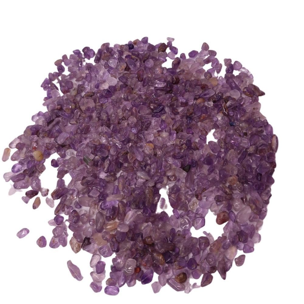 Pedra Cascalho Ametista Rolado 500G Natural