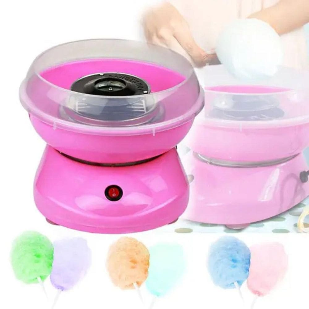 Algodão Doce Elétrica Mini Máquina Rosa E Azul