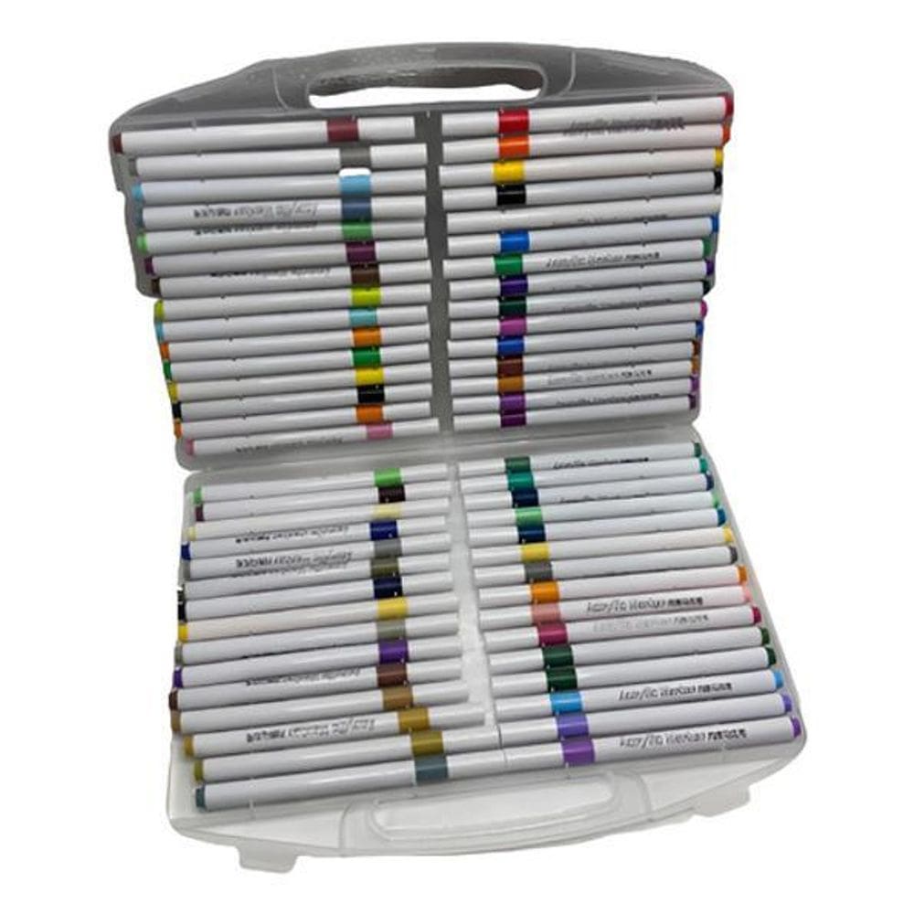 Super Kit Canetinhas Ponta 80 Pcs