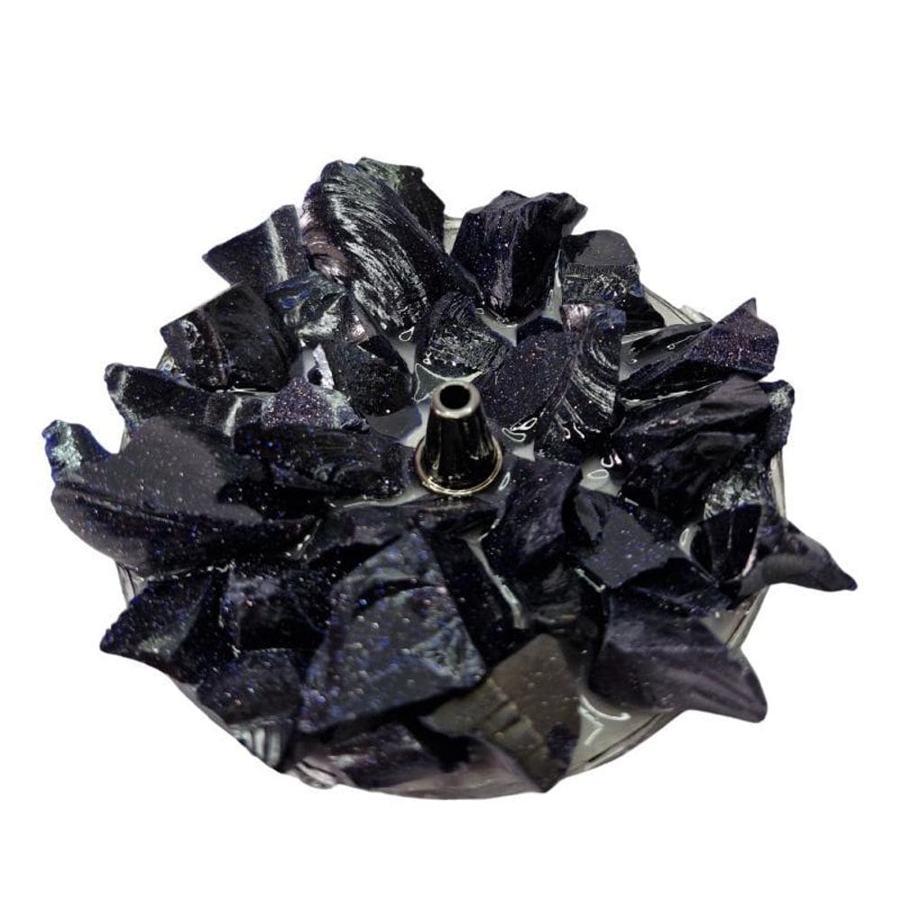 Incensário Pedra Estrela Azul 8 Cm Natural Presente E