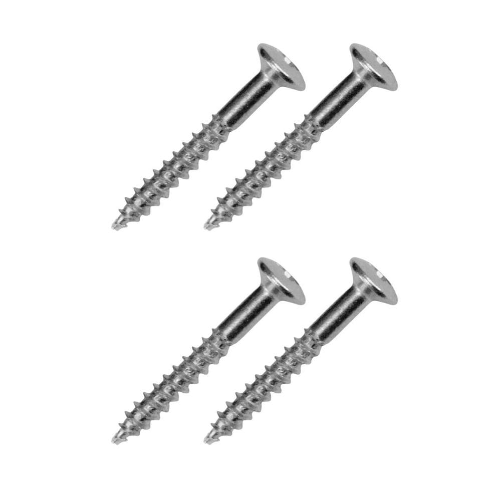 Kit 4 Parafuso Moldura Captador Humbucker Guitarra Cromado