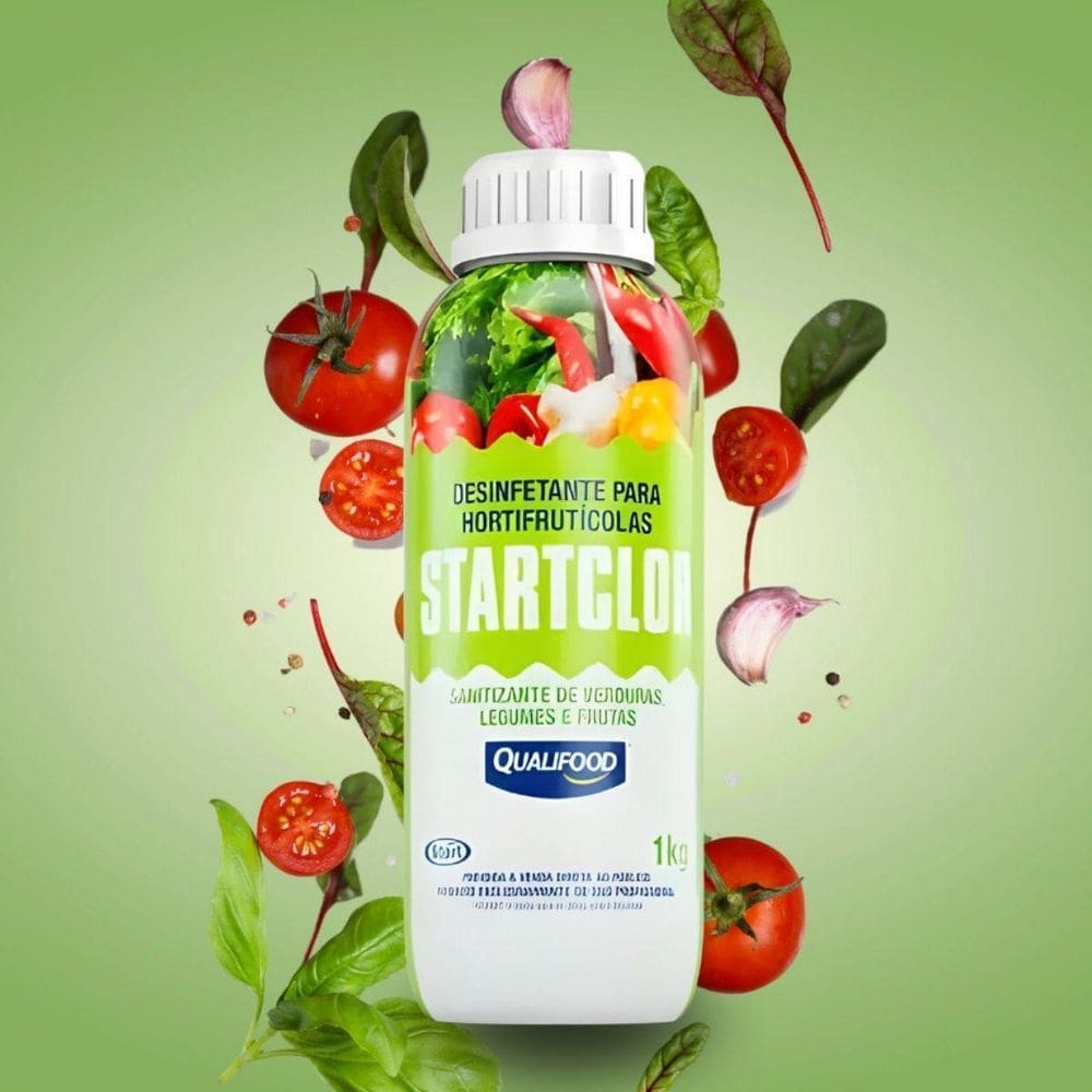 Kit 3Un Startclor 1Kg Higienizador De Verduras E Frutas