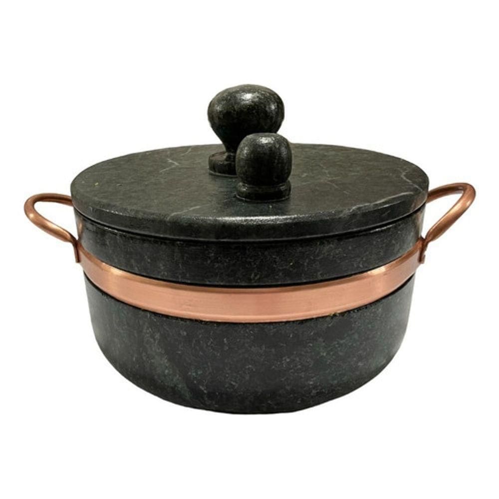 Panela De Pressão De Pedra Sabão 4 Litros