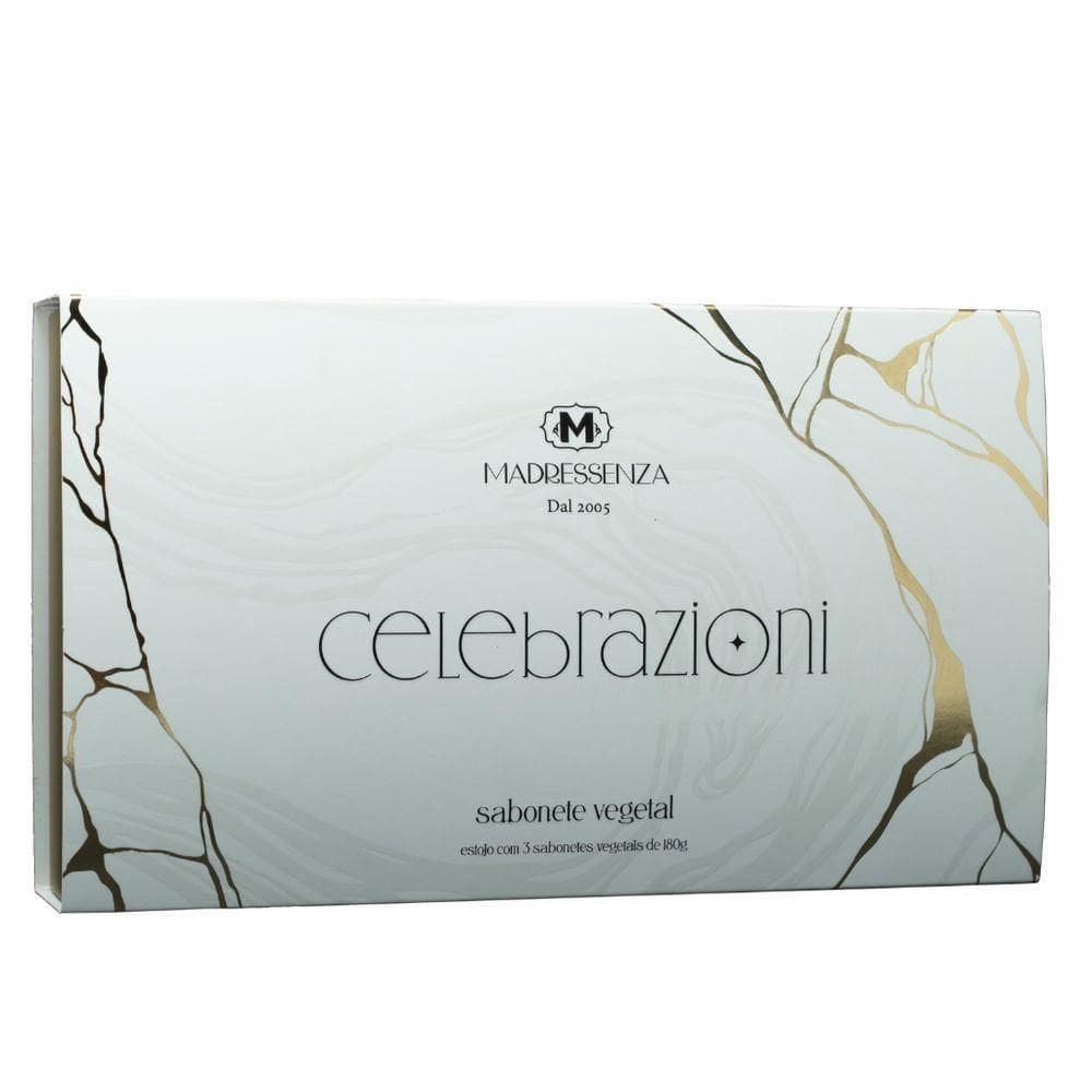 Estojo Sabonete Celebrazioni  3 Un/180G Cada  Madressenza