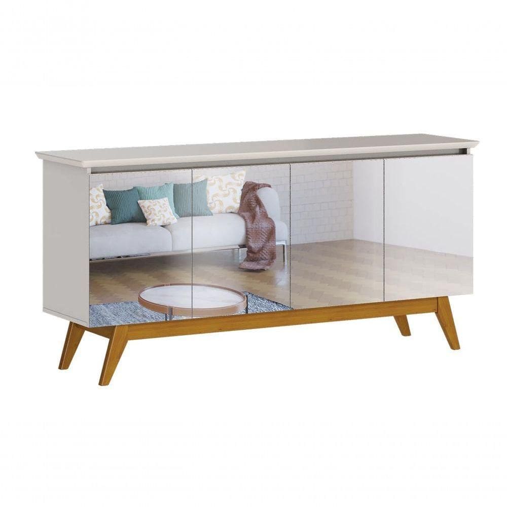 Buffet Classic Off White Com Espelho - Imcal Móveis