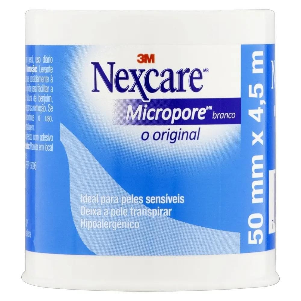 2X Fita Micropore Nexcare 50Mm X 4,5M