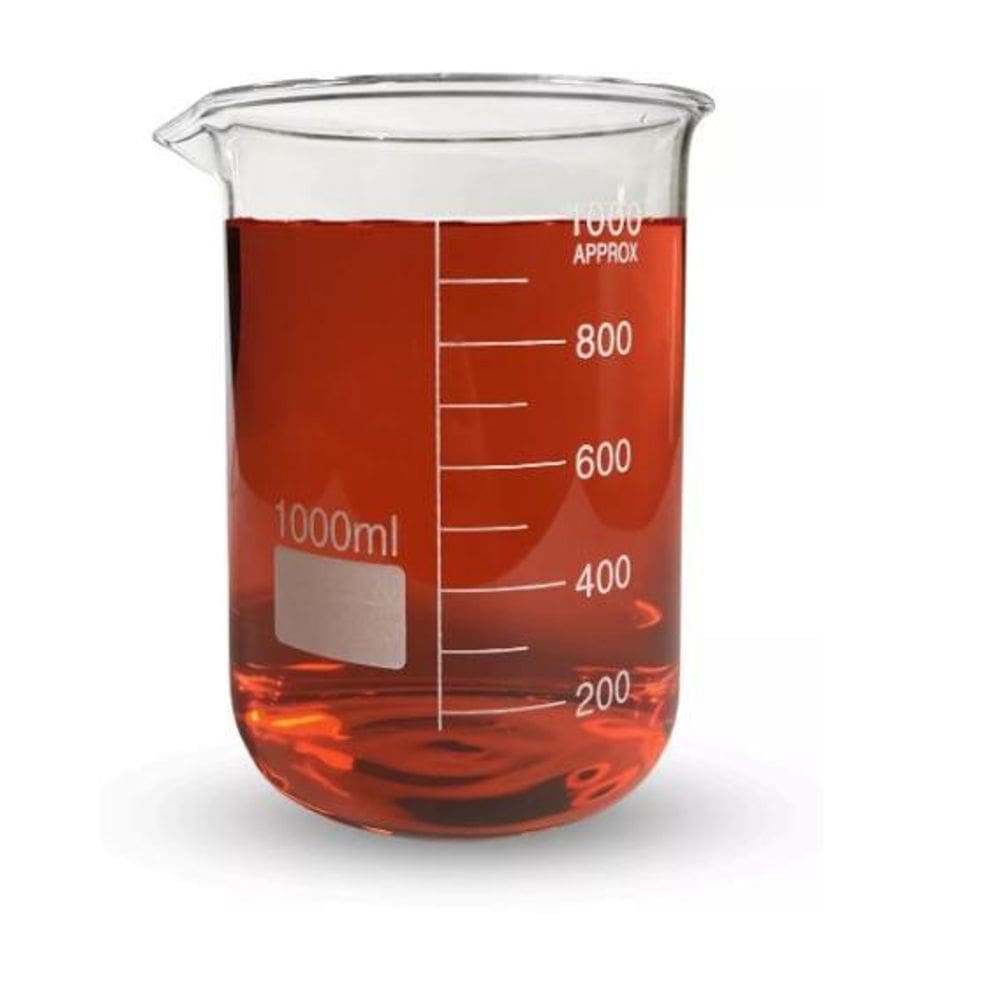 Becker Bequer Vidro Forma Baixa Graduado 1000Ml Cx Com 5Un