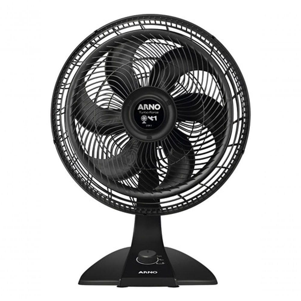 Ventilador De Mesa Turbo Force 2 Em 1 40cm Preto Arno 110V