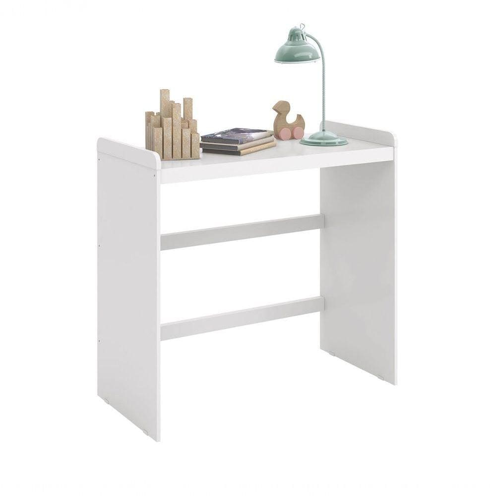 Mini Escrivaninha Moisés Branco Fosco - Moveisaqui