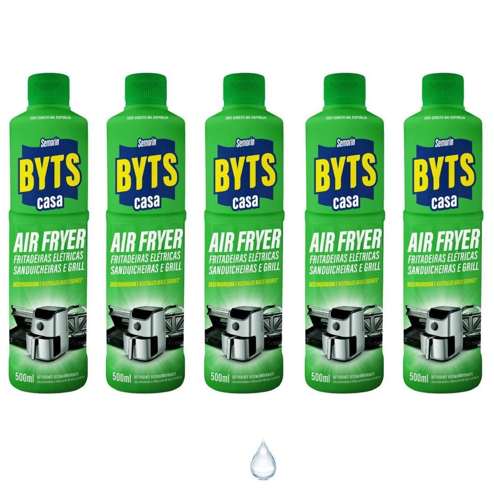 Limpador Desengordurante Semorin Byts Para Air Fryer Kit 5