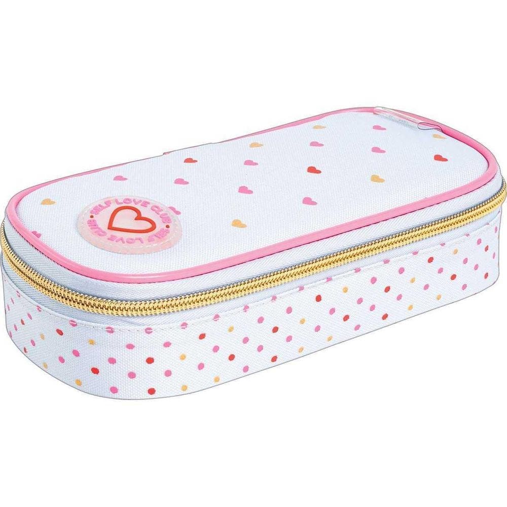 Estojo Minibox Academie Coracao Metalizado Azul Tilibra