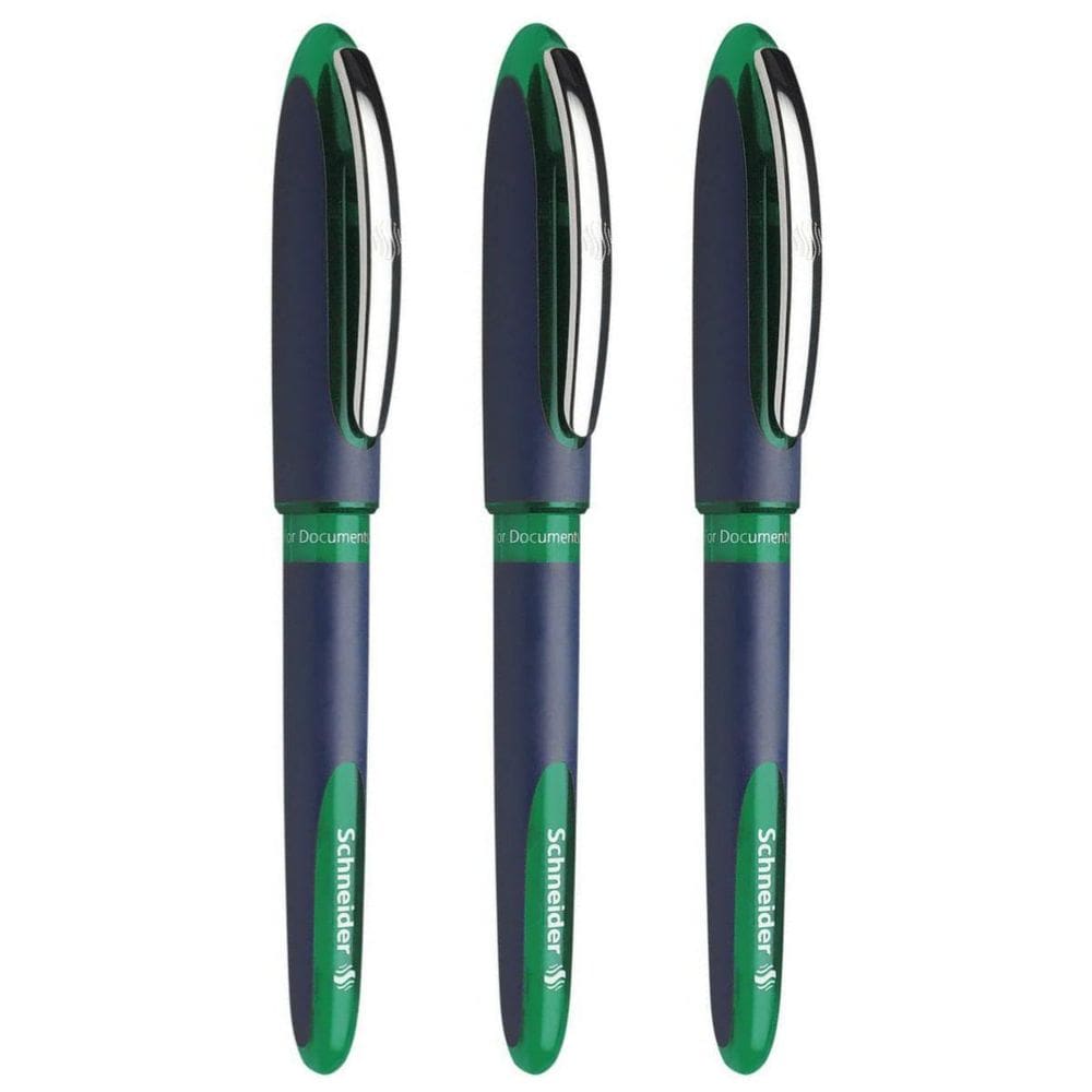 Kit 3 Caneta Esferográfica Schneider Rollerball One Business