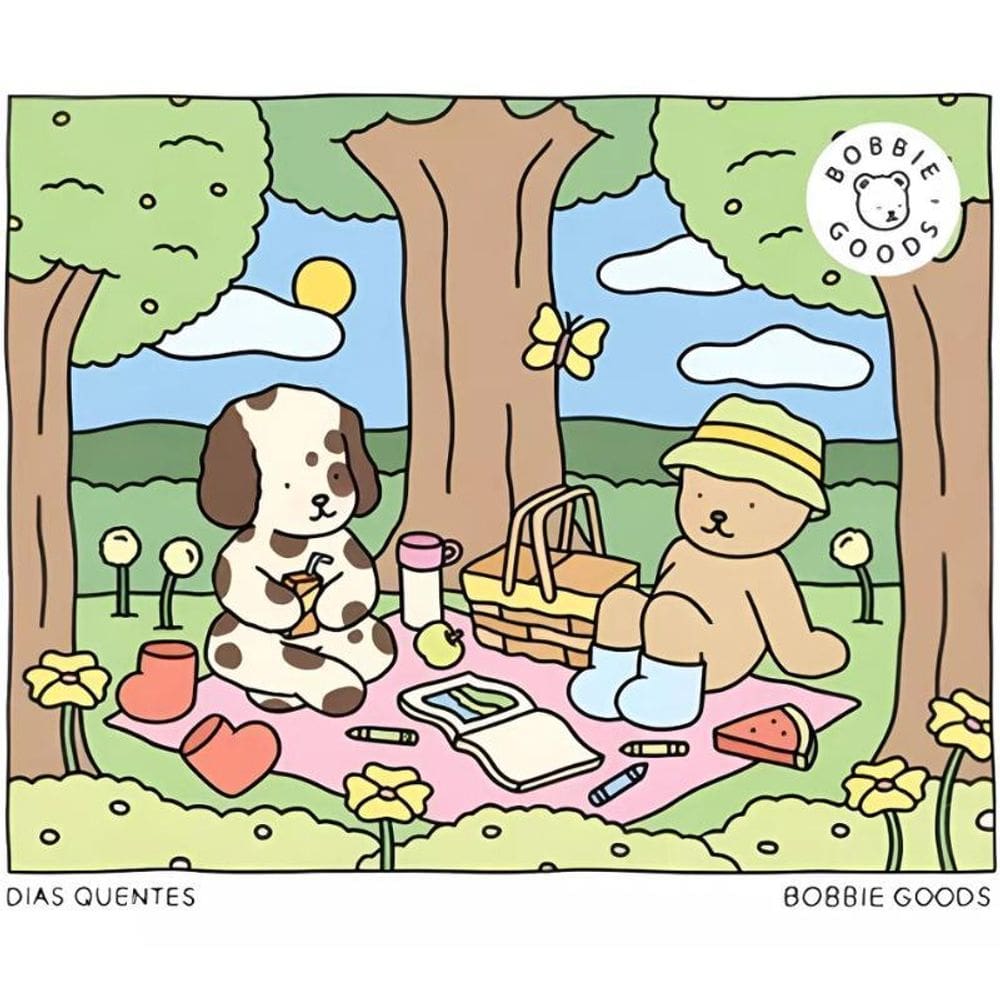 Livro Colorir Bobbie Goods Capa Dura Desenhos 50 Páginas A5