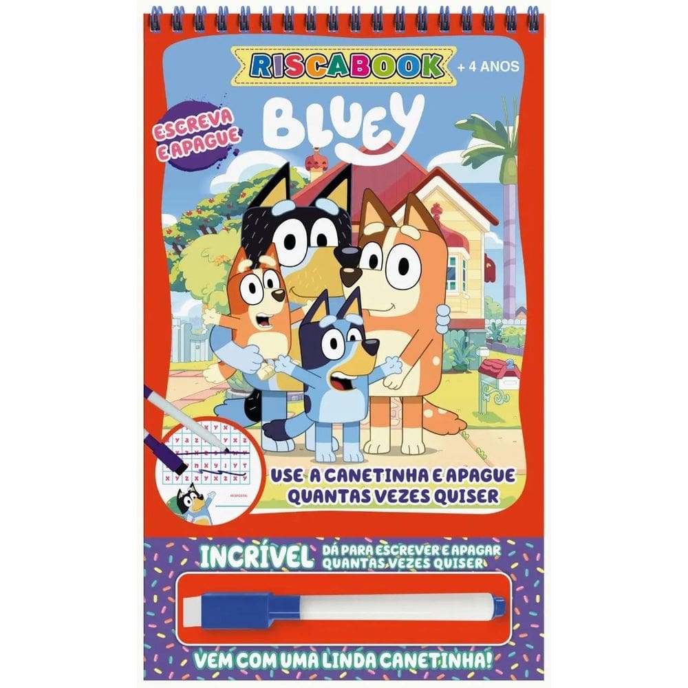 Escreva E Apague - Riscabook - Bluey