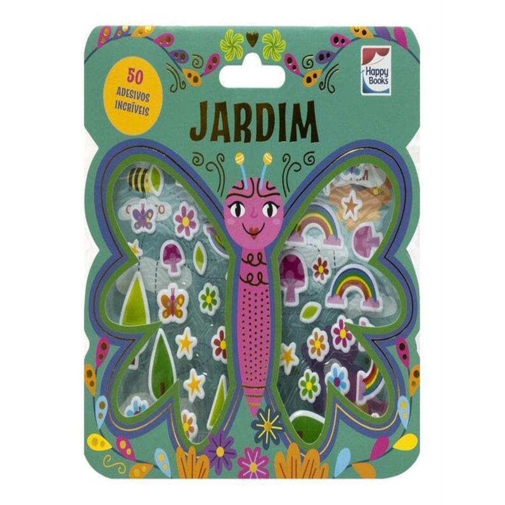 Livro Com Adesivos Fofinhos - Jardim
