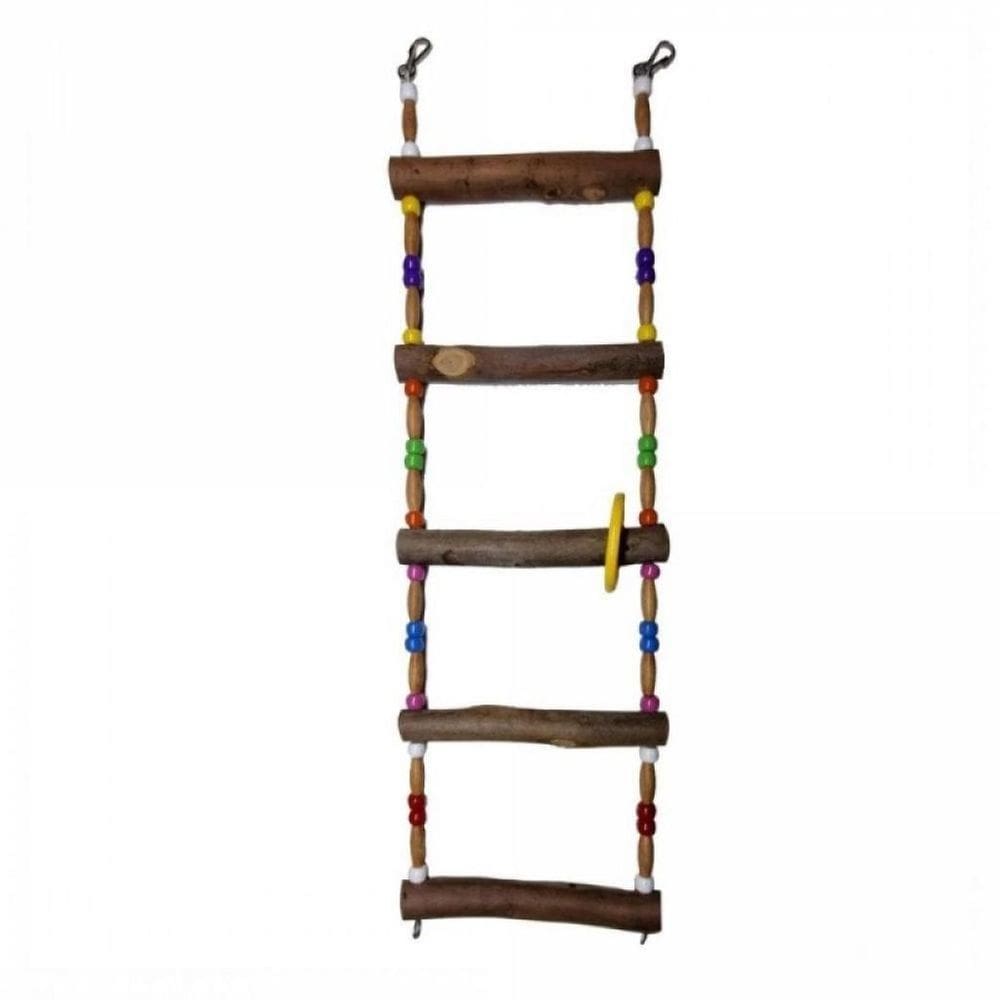 Brinquedo Aves / Pássaros Escada 5 Degraus Rústica