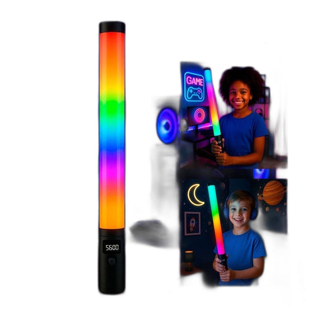 Bastão Led Rgb Ideal Para Cenas Coloridas E Criativas