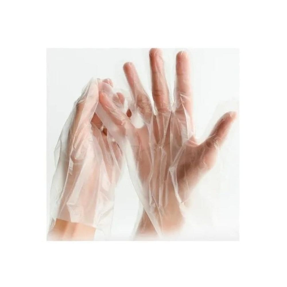 Luva Descartável Plástica Golfrada Cano Curto C/500Un