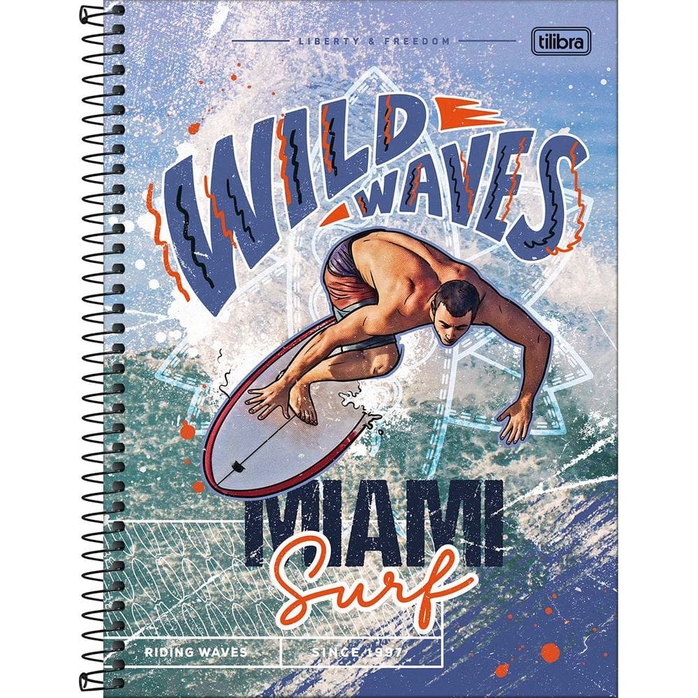 Caderno Espiral Grande Universitário 10 Matérias Do It 160 Folhas Capa Dura - Tilibra