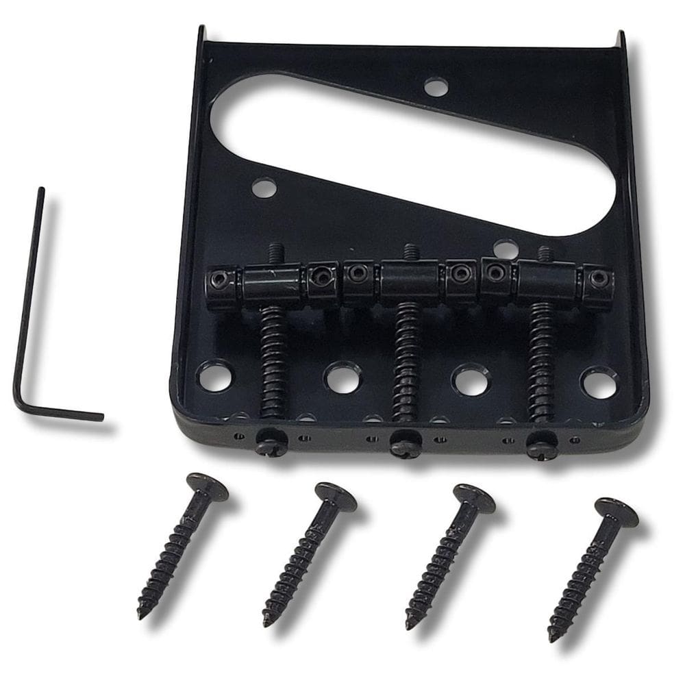 Ponte Fixa Para Guitarra Telecaster Vintage Preta Ronsani
