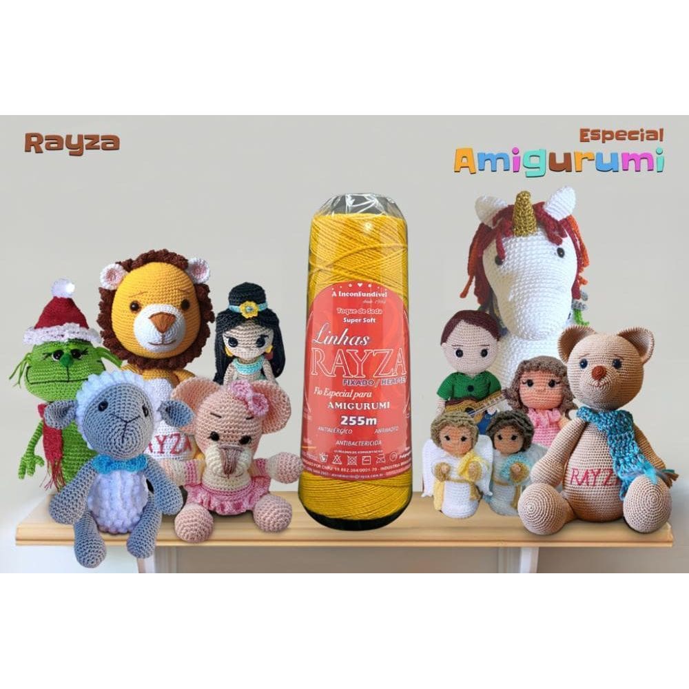 Linha Rayza Amigurumi - Ideal Para Amigurumi - Cor 097 Gold