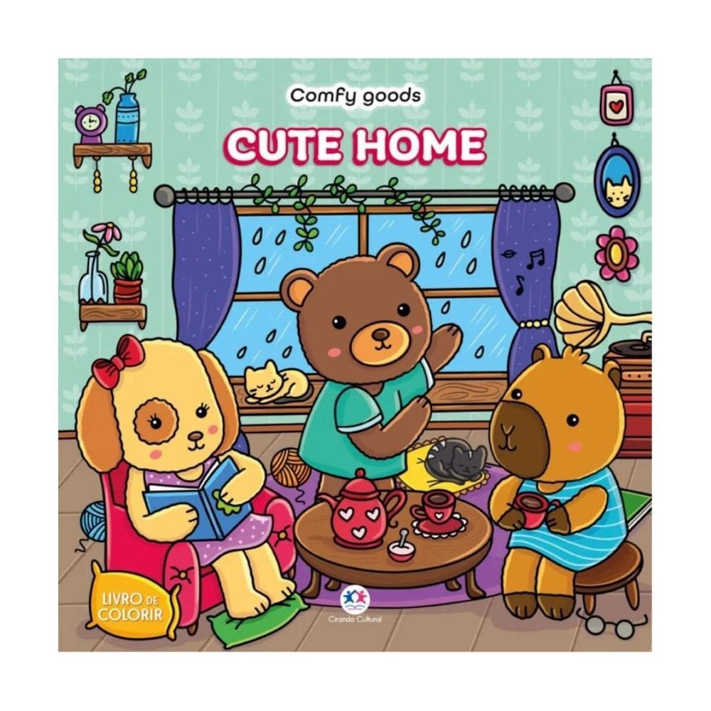 Livro De Colorir Cute Home 22 Páginas - Ciranda Cultural
