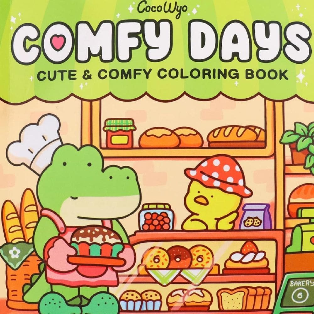 Livro Colorir Comfy Days Coco Wyo Edição Luxo Bruchura,