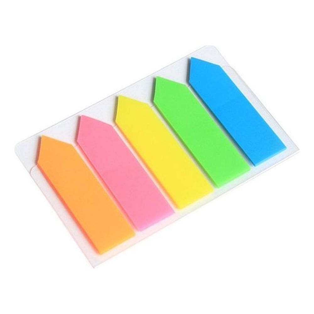 MP - 100 Folhas Post It Transparente Colorido
