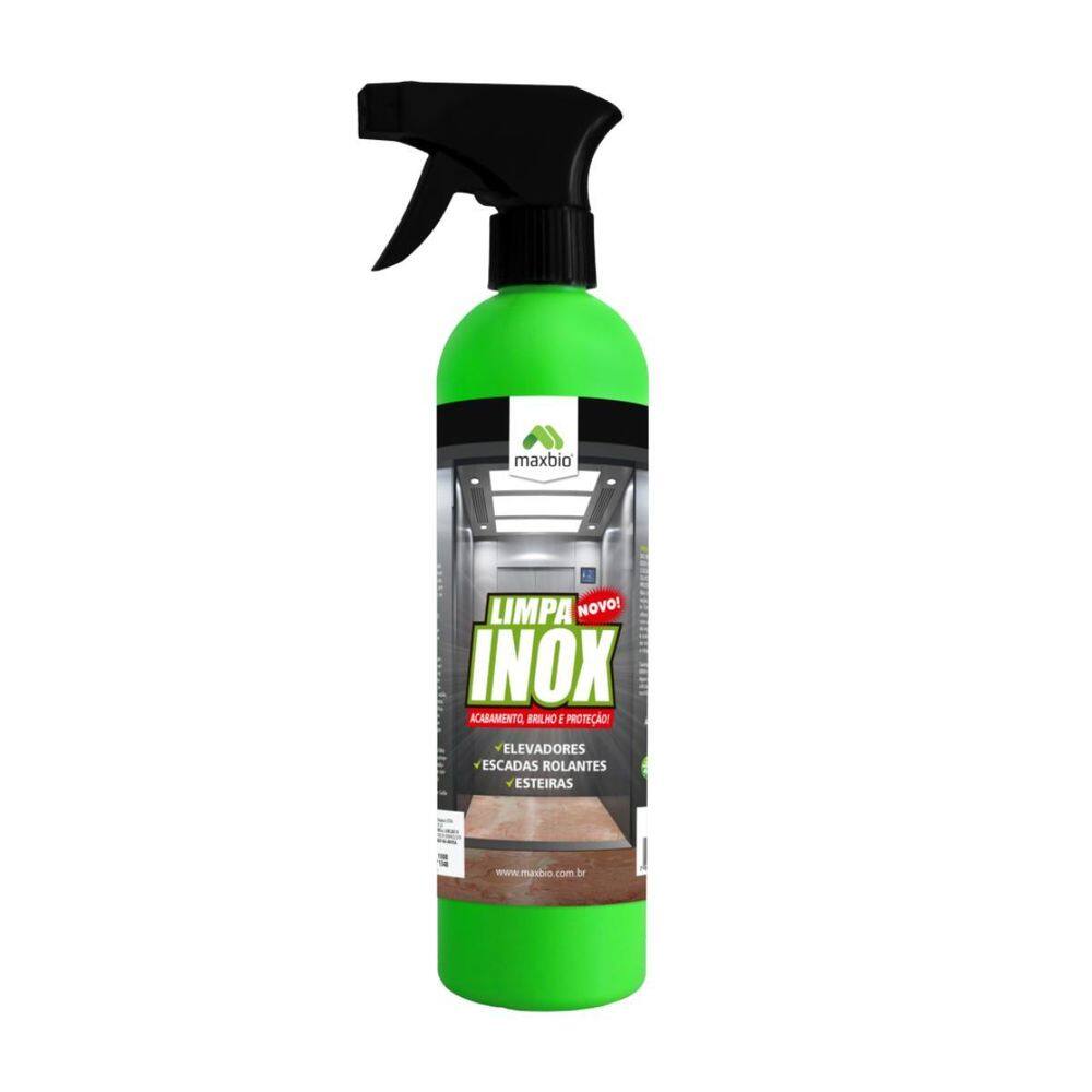 Limpa Inox Max Bio 500Ml Limpeza Profunda Para Metais