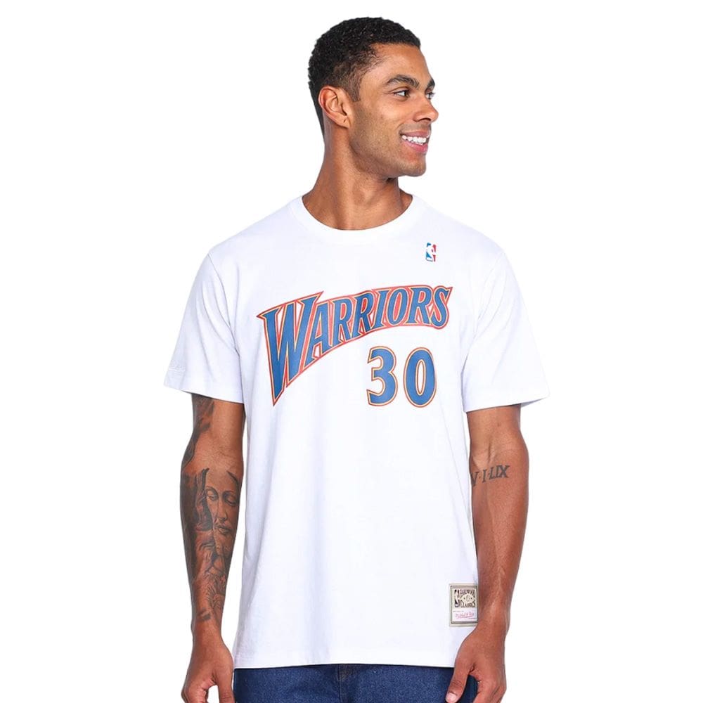 Camiseta Mitchell&Ness Masculina Golden State Warriors Curry