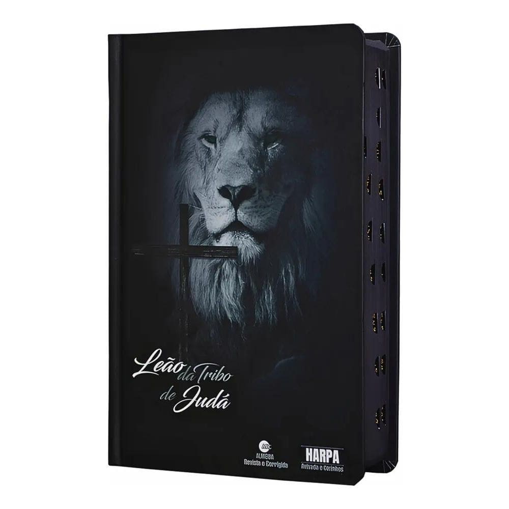 2X Bíblia Sagrada Letra Gigante Com Harpa Palavras De Jesus