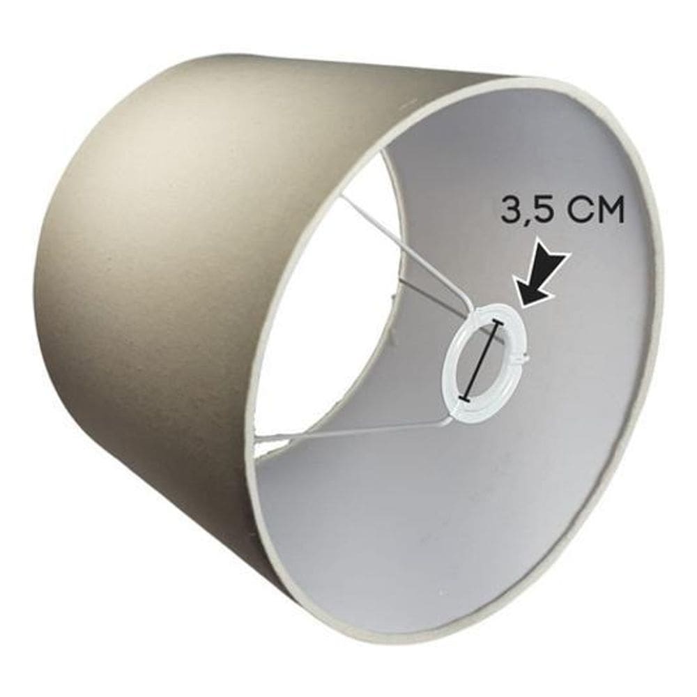 Cúpula De Abajur Luminária Tecido Cônica 15X20X15 - Cru