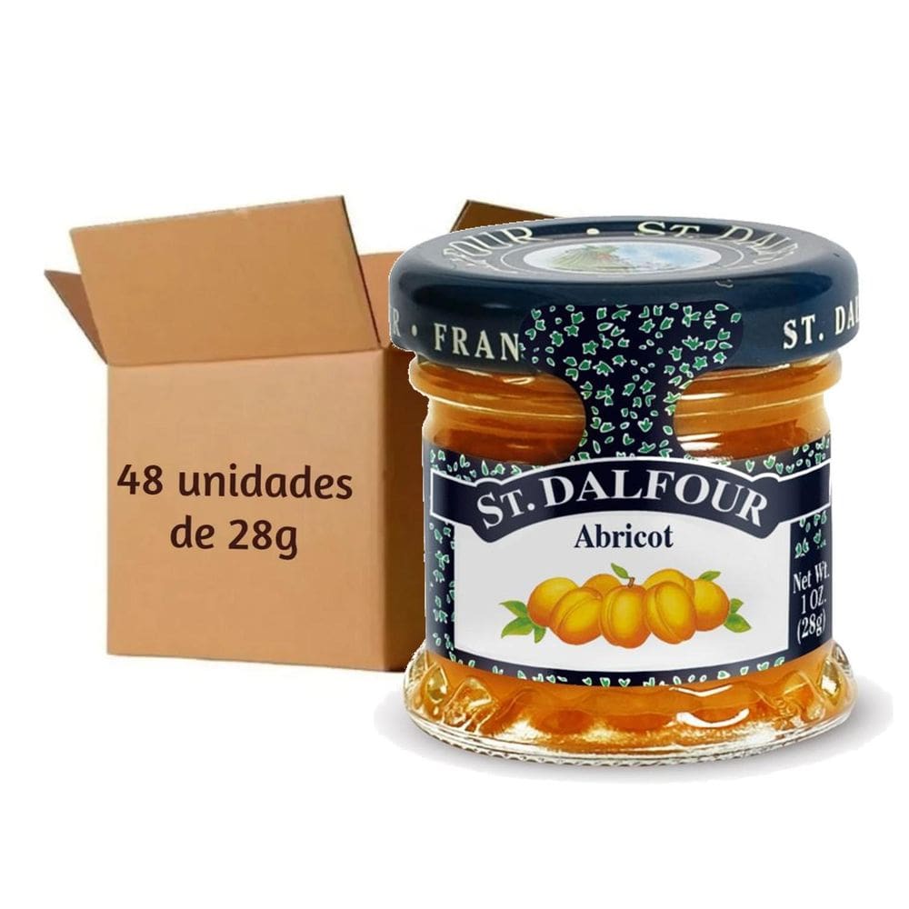 48X Mini Geleia De Damasco  Abricots  St Dalfour 28G