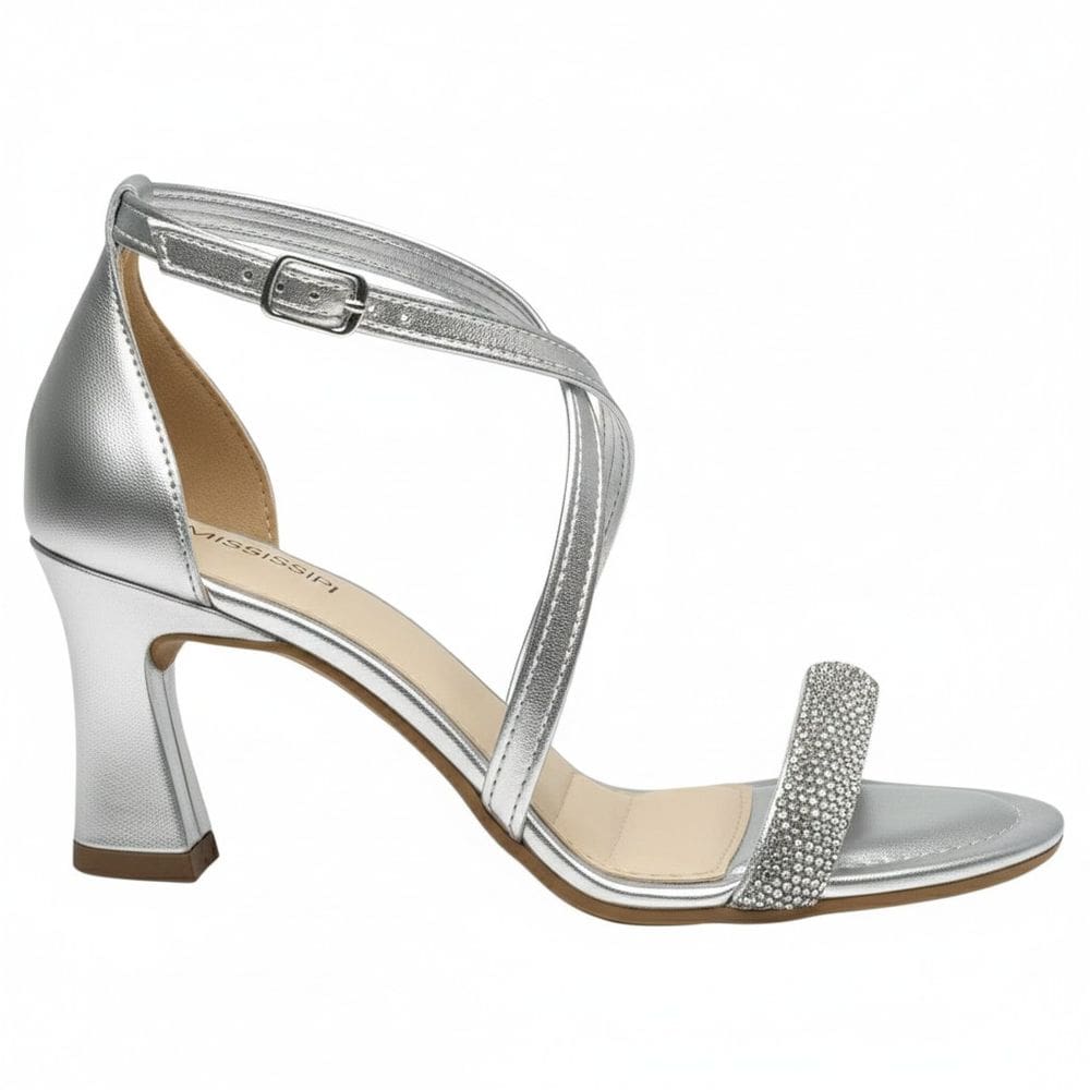 Sandália Feminina Salto Alto Mississipi Napa Fivela MB862