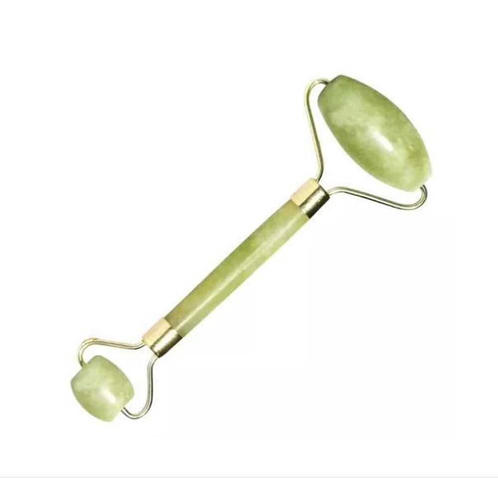 Rolinho Massageador Facial Antirugas Massoterapia Pedra Jade
