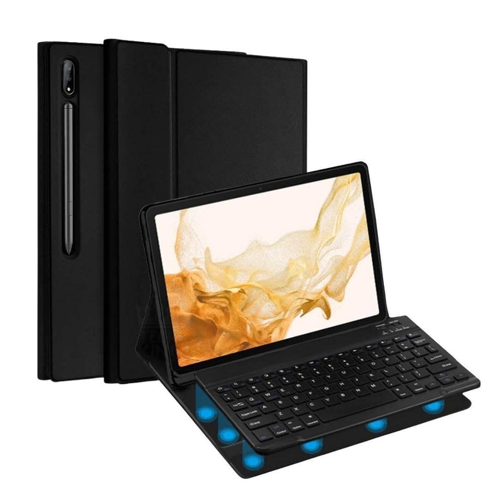 Capa Com Teclado Para Galaxy Tablet S8 Plus/ S7 Plus/ S7 Fe