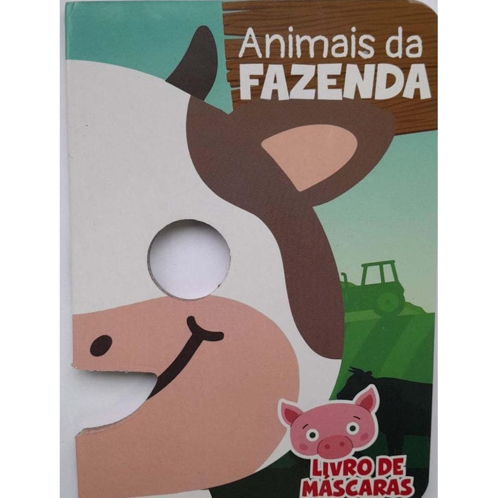 Livro De Mascaras Animais Da Fazenda