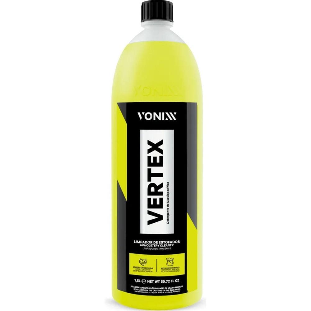 2X Vertex 1,5L Limpeza Profunda Estofado Remove Sujeira Voni